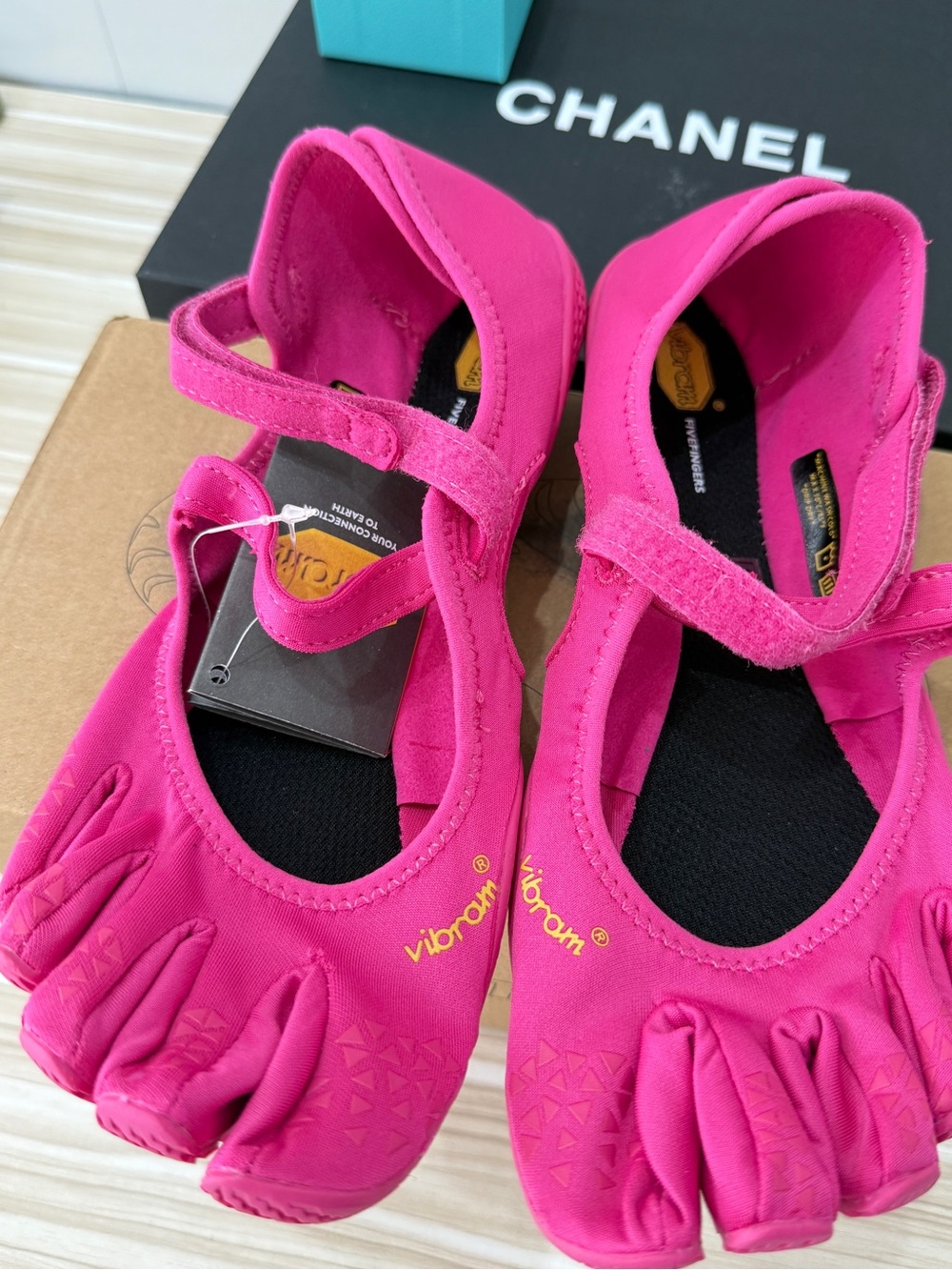 Vibram Women's Hot Pink Five-Toe Mary Jane Water Shoes
